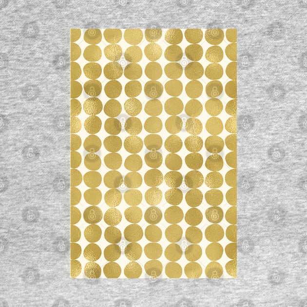 Midcentury Modern Dots in Gold by AmyBrinkman